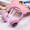 Ausinės bluetooth HOCO W27 Cat Ears rožinės spalvos