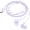 HOCO wire ausinės Lightning su mikrofonu M113 violetinė