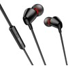 HOCO laidinės ausinės Jack 3,5 mm su mikrofonu M107 juodos spalvos