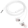 HOCO laidinės ausinės Jack 3,5 mm su mikrofonu M107 baltos spalvos