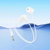 HOCO wire ausinės Lightning su mikrofonu M113 baltas