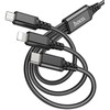 Laidas 3in1 USB A į Lightning / Micro USB / USB C Hoco 2A 1 m X76 juodas