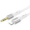 Kabelis AUX Jack 3,5 mm - Lightning Hoco 1 m UPA22 baltas