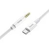 Kabelis AUX Jack 3,5 mm - USB C Hoco 1 m UPA19 sidabrinis