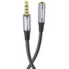 Kabelis AUX lizdas 3,5 mm - 3,5 mm Hoco 2 m UPA20 juodas