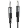 Kabelis AUX lizdas 3,5 mm į lizdą 3,5 mm Hoco 1 m UPA23 metalinis pilkas