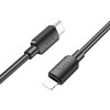 USB C - Lightning laidas Hoco PD 2,4A 20W 1 m X96 juodas
