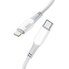 USB C - Lightning kabelis Hoco PD 3A 20W 1 m X70 baltas