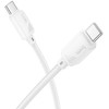 USB C į USB C laidas Hoco 3A 60W 1 m X113 baltas