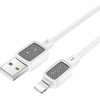 USB A tipo į „Lightning“ tipo laidas Hoco 2,4A, 1 m, X108, baltas