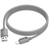 USB A tipo į „Lightning“ tipo laidas Hoco 2,4A, 1 m, X113, pilka