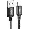 Cable USB A to Lightning Hoco 2,4A 3 m X91 juodas