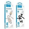 USB A tipo į Micro USB adapterį Hoco 2,4A, 1 m, X110, auksinis