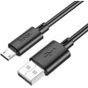 USB kabelis Hoco X88 microUSB juodas 1m