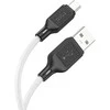 Cable USB A to Micro USB Hoco 2,4A 1 m X90 baltas