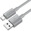 USB A į USB C laidas Hoco 3A 1 m X107 pilka