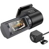 Automobilio vaizdo registratorius Hoco su 1,47" 2K ekranu + galinio vaizdo kamera 720P/25fps DV8 juodas