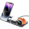 Belaidis įkroviklis Hoco 3in1 (CQ22) (MagSafe) (Phone;AirPods;Watch) 15W juodas