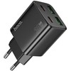 Telefono įkroviklis Hoco 2 x USB C + 2 x USB A QC3.0 PD 3A 30W N56 juodas