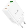 Telefono įkroviklis Hoco 2 x USB C + USB A QC3.0 PD 3A 35W N33 baltas