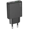Įkroviklis Hoco Slim N38 (1xUSB-C; 1xUSB 20W) juodas
