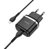 „Canyon Hoco N24“ mobiliojo telefono įkroviklis „Type-C QC3.0“, 20 W + „Lightning“ laidas, 1 m