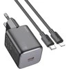Telefono įkroviklis Hoco USB C QC PD 20W + laidas USB C - Lightning N40 juodas