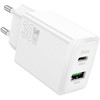 Telefono įkroviklis Hoco USB A + USB C QC3.0 PD AFC 3A 30W N71 baltas