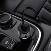 Automobilinis įkroviklis HOCO USB QC3.0 + PD20W LED kelio lemputė Z42 pilkas