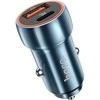 Automobilinis įkroviklis Hoco USB A + USB C PD QC3.0 3A 20W Z46A sapphire mėlynas