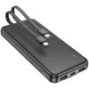 HOCO powerbank 10000 mAh with cables Type C + Lightning 2A J118 juodas