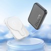 Nešiojamoji baterija, suderinama su „MagSafe Hoco 5000 mAh QC PD 18W J117“, juoda