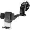 Automobilinis universalus telefono laikiklis Hoco CA118 tvirtinamas ant stiklo, juodas