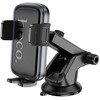 Gravity car phone holder Hoco dashboard H81 juodas and pilka