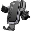Gravity car phone holder Hoco air vent H80 juodas and pilka