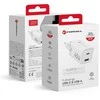Telefono įkroviklis Forcell F-Energy Mini GaN III USB C + USB A PD QC4.0 45W VT-36 baltas