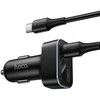 Car charger Hoco with LCD 2xUSB A + 1xUSB C PD QC3.0 42W Z63A juodas