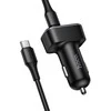 Car charger Hoco with LCD 2xUSB A + 1xUSB C PD QC3.0 42W Z63A juodas
