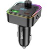Automobilinis įkroviklis Hoco QC3.0 PD 30W su FM siųstuvu E81 juodas