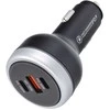 Oem Car charger USB A + 2 x Type C PD QC3.0 3A 191W CC69-2C1A juodas