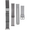 Smart fitness band with IP68 Atsparus vandeniui Rating, ECG, Heart Rate, HRV, Blood Pressure, SpO2, Sleep &amp; Stress Monitoring TITMO Loop I-110 sidabrinis
