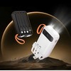 Powerbank Hoco 10000 mAh 2A with built-in cables USB A + USB C+ Lightning + Micro USB and double light J151 juodas