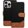 OEM atverčiamas dėklas iPhone 17 AIR Jeans Book juodas