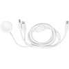 Hoco Oem Kabelis 3in1 Type C į Lightning / Typ C / Apple Watch 3W 2A C3169 1,2 m baltos spalvos