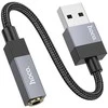 AUX kabelis Jack 3,5 mm (vyras) į Jack 3,5 mm (vyras) Hoco 1 m UPA32 juodas