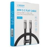 Flat cable Type C to Type C VEGER PD 3A 60W CC06-MTB 1,2 m juodas