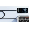 Flat cable Type C to Type C VEGER PD 5A 240W CC2-MTB 1,5 m juodas