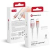USB A tipo laidas su „Lightning“ jungtimi Forcell F-Energy 2,4A 12W gradientinis 1 m C353 baltas