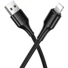 USB A tipo į „Lightning“ tipo laidas Hoco 2,4A, 1 m, X120, juodas