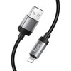 USB A tipo į „Lightning“ tipo laidas Hoco 2,4A 1 m X117 juodas